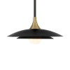 Metalowa lampa wisząca Welsh QN-WELSH-P-BK LED 15W 3000K złota czarna