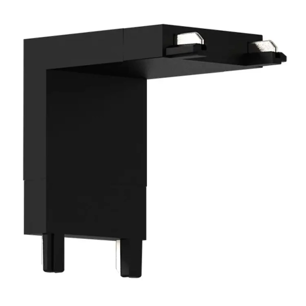 Narożny łącznik do systemu szyn magnetycznych Slim Magnetic ML2213 czarny