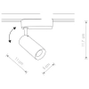 LAMPA sufitowa PROFILE IRIS 9001 Nowodvorski tuba OPRAWA reflektorowa LED 12W 3000K do systemu szynowego 1-fazowego czarna
