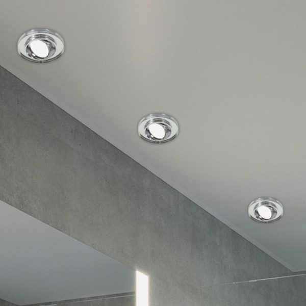 Szklane oczko sufitowe 2263076 Candellux punktowe przezroczyste