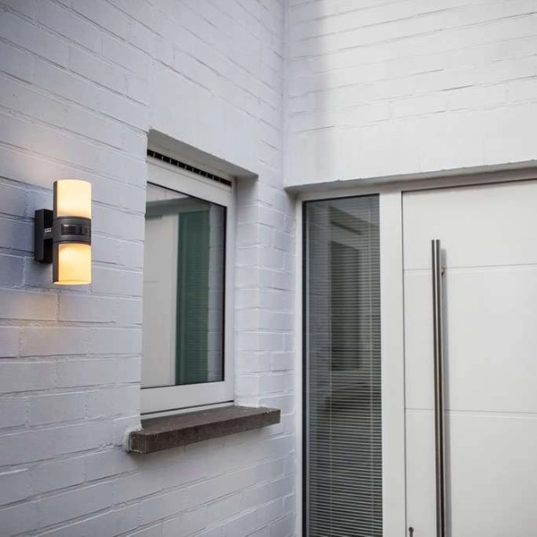 Zewnętrzny kinkiet ścienny CYRA 5198102118 LED 15W 3000K tuba IP54 szara