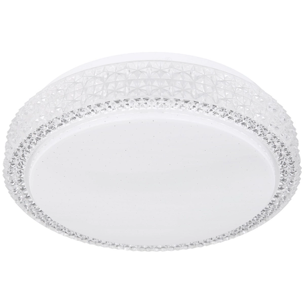 Plafon LAMPA sufitowa OVI 41749-12 Globo okrągła OPRAWA glamour LED 12W 3000K - 6500K crystal biały - przezroczysty