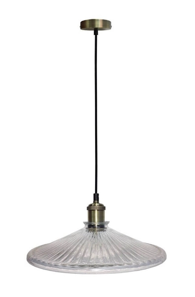 Wisząca lampa CHESTER 50101272 szklana zwis patyna przezroczysty