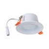Minimalistyczny plafon HELIOS H0144 biały okrągły LED 6W 2200-6000K