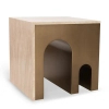 Stolik do nowoczesnych wnętrz KORI MM001501100378 złoty trawertyn 50cm