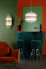 Szklany kinkiet Lukas LUK0935 Dar Lighting glamour antyczne złoto