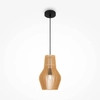 Wisząca lampa Roots MOD191PL-01W Maytoni naturalna eco czarna beżowa