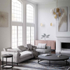 Modernistyczny kinkiet salonowy Palermo W03087AU metal szkło złoty
