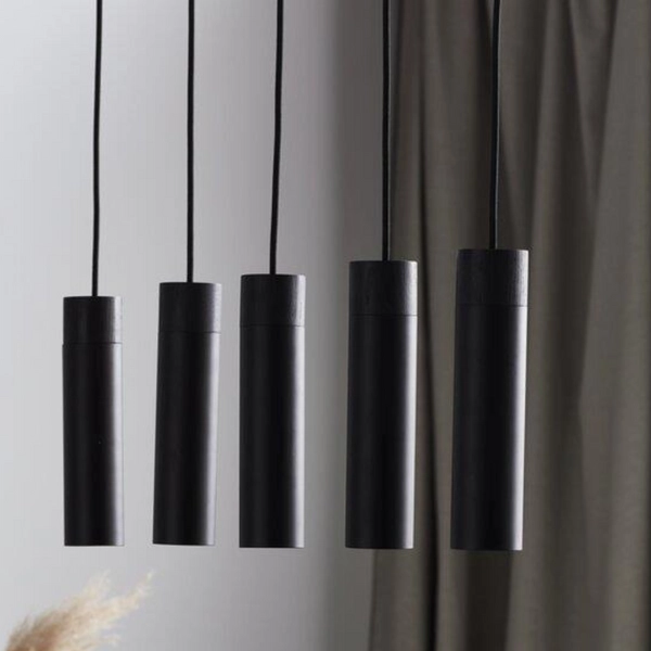 Lampa wisząca Tilo 2010483003 Nordlux kaskada metalowe tuby czarne