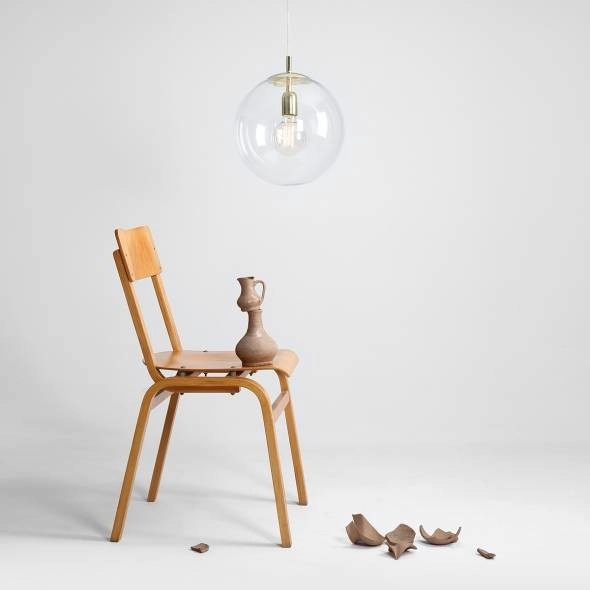 Szklana kula wisząca GLOBUS 562G10 Aldex zwis do salonu ball