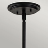 Zwisowa lampa QN-SOMERSET-P-C-BK szklana kula czarna