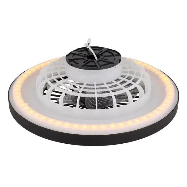 Sufitowa lampa wentylator BLIZZAK 3653 LED 45W 3000-6500K czarny biały
