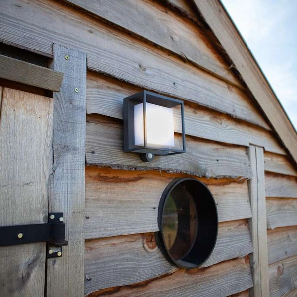 Solarna LAMPA elewacyjna CURTIS 6934601118 Lutec elewacyjna OPRAWA klatka LED 3W 3000K outdoor IP54 szary