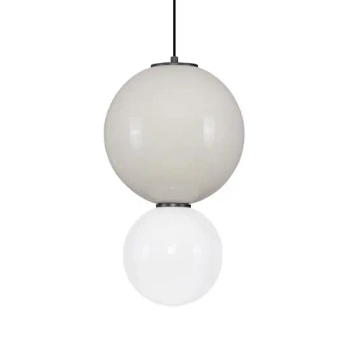 Okrągła lampa wisząca JORELIA LE45246 LED 7W 3000K nad stół biała szara