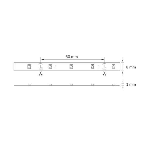 Taśma LED 314376 Polux 10W 6500K biała zimna IP20 biała