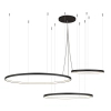 Pierścieniowa lampa wisząca Agari 5431 Shilo LED 82W 4000K natynkowa czarna