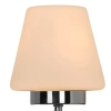 Szklana lampa ścienna Rebel WL23005EB-CH Zumaline szkło biały chrom