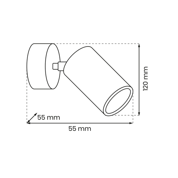 Kinkiet Hudson MLP8801 do sypialni minimalistyczny biały
