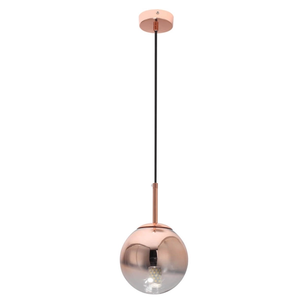Zwisowa lampa szklana Palla LP-2844/1P S MI kula ball miedziana