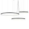 Pierścieniowa lampa wisząca Agari 5431 Shilo LED 82W 4000K natynkowa czarna
