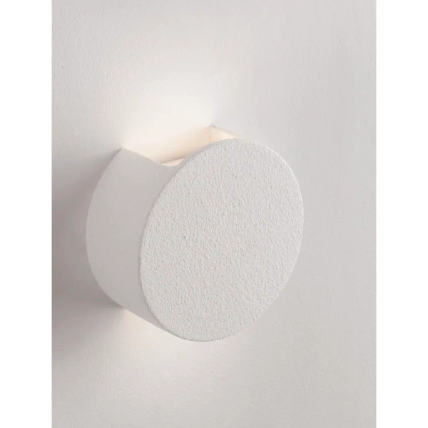 Minimalistyczne oczko ścienne SALDORA LE45570 biała