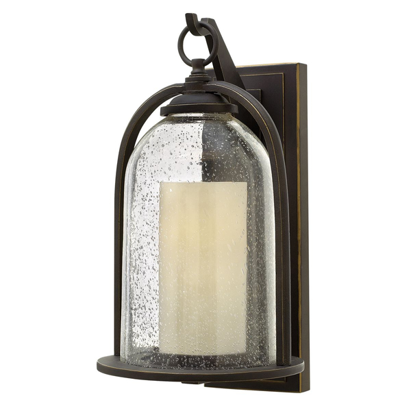 Zewnętrzna lampa ogrodowa HK-QUINCY-M Hinkley na elewację brązowa