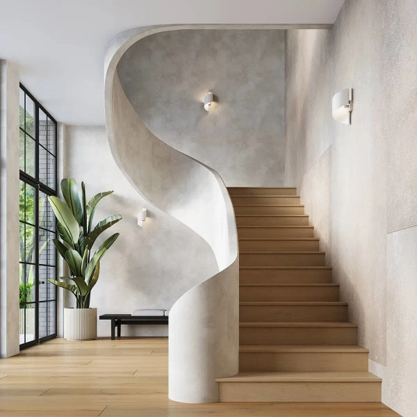 Kinkiet ścienny Talassa SL.1308 Sollux nieregularny falowana biała