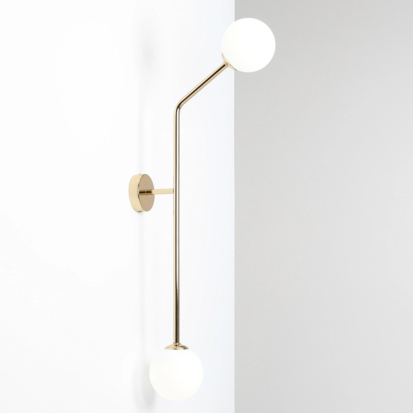 Nowoczesny kinkiet Pure 1064D30_2 Aldex złota lampa kule na przedpokój