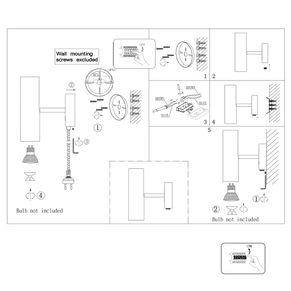 Kinkiet ścienny Mib 61681003 DFTP regulowana do sypialni czarna