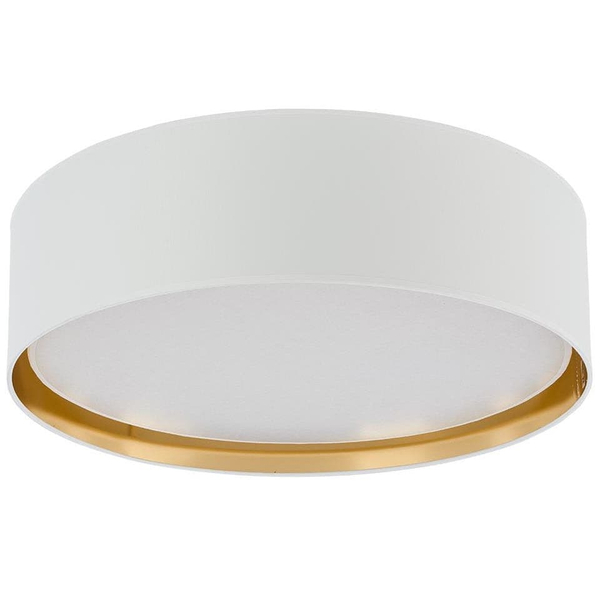 Okrągły plafon glamour Bilbao 3433 TK Lighting salonowy biały złoty