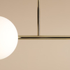 Sufitowa lampa jadalniana Dione 1092PL_L30 Aldex molekuły złota