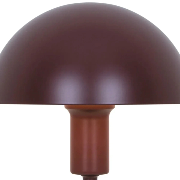 Nocna lampka grzybek Ellen 2213745002 na komodę bordowy