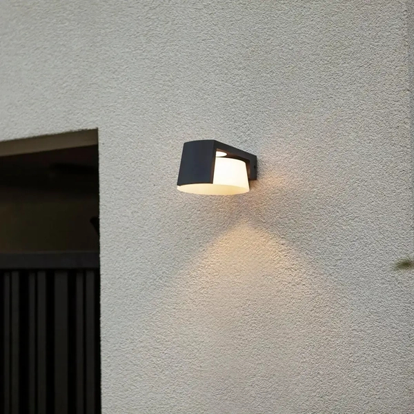 Zewnętrzny kinkiet ścienny MOON 5206001118 LED 11,1W 3000-4000K IP44 szary