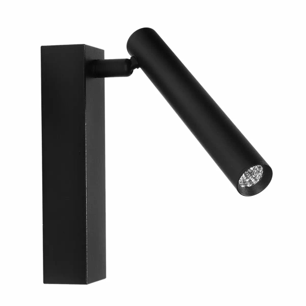 Metalowy naścienny kinkiet Kona 1639 LED 6W 3000-6000K tubka czarny