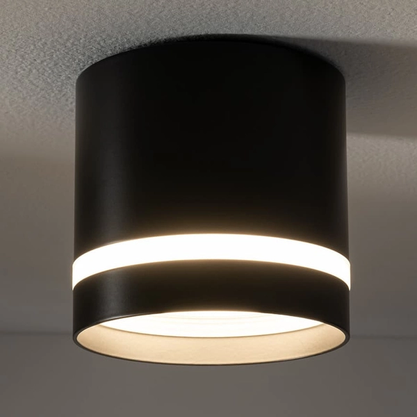 Punktowa lampa tuba Cres 10480 Nowodvorski natynkowa okrągła czarna