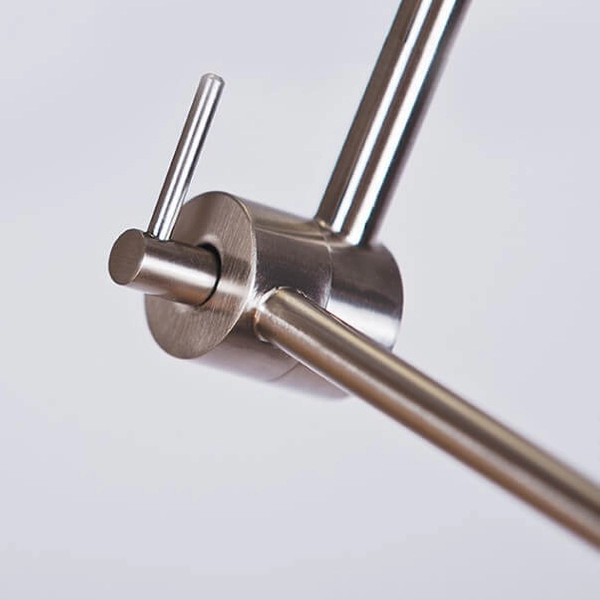 Pokojowa lampa ścienna Adam AZ1843+AZ2601 Azzardo kierunkowa satyna szara