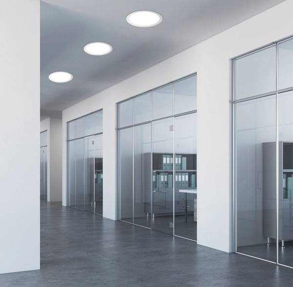 Okrągła lampa sufitowa 2245607 Candellux oczko do jadalni białe