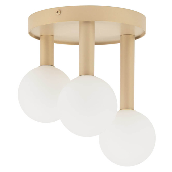 Potrójny plafon Perla 33603 Sigma kule balls szkalne czarny biały