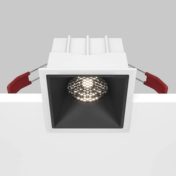 Lampa sufitowa Alfa DL043-01-15W4K-SQ-WB LED 15W 4000K biały czarny