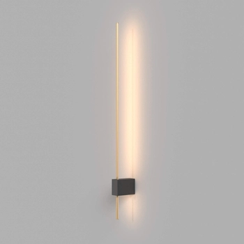 Naścienna lampa Pars C070WL-L6GB3K LED 6W podłużna złota
