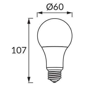 Żarówka LED ERSTE 02794 Ideus   E27 A60   10W 850lm 230V   biała zimna