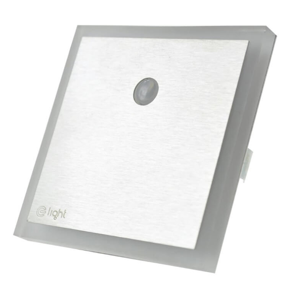 Schodowa lampa ścienna z czujnikiem ruchu Evo EKS0996 LED 0,6W 3000K biały