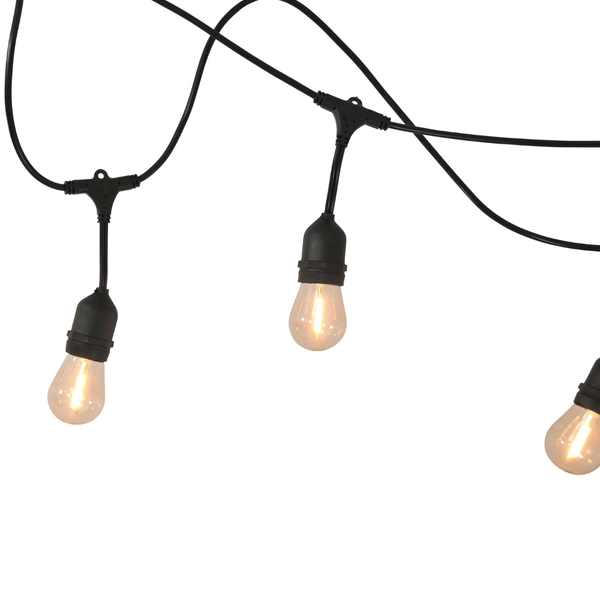 Zewnętrzny łańcuch dekoracyjny girlanda LED 6W 2200K 6,2m IP44 ciepła