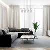 Wisząca lampa 4-płomienna Zelkova 3156 na listwie nad łóżko aluminium