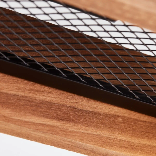 Sufitowa lampa drewniana Calandra 99449/76 czarna brązowa