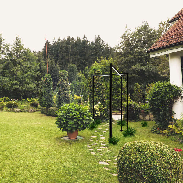 Zewnętrzna lampa stojąca Taketa 9931 Shilo rama IP44 antracyt