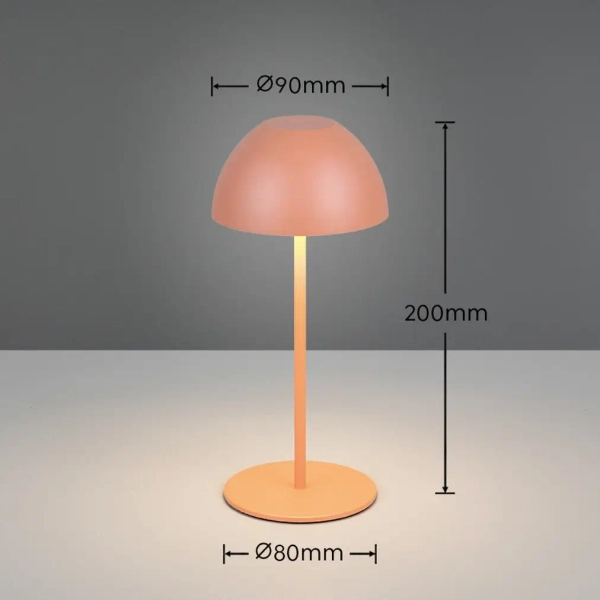 Bezprzewodowa lampka stołowa ORTIZ R55601140 LED 2W 3000K IP44 morelowy
