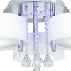 Sufitowa LAMPA glamour DRS8006/3 8C LED 180W Elem metalowa OPRAWA crystal z pilotem chrom biała