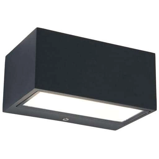 Zewnętrzna LAMPA ścienna GEMINI 5189102118 Lutec metalowa OPRAWA kinkiet LED 11W 4000K prostokątny IP54 szary