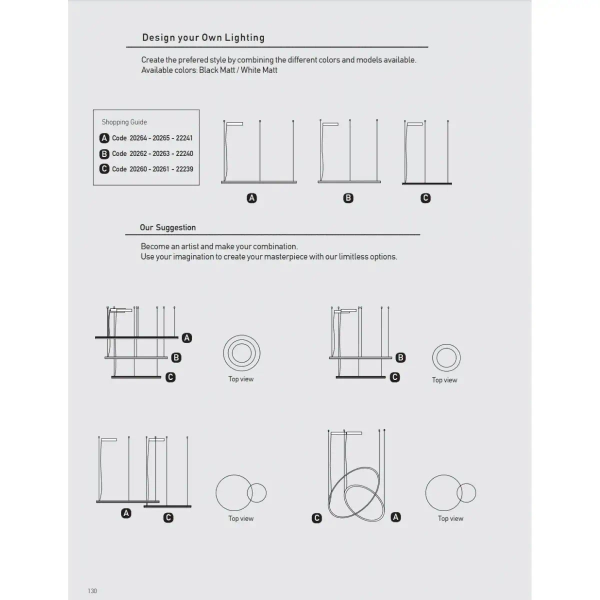 Minimalistyczna wisząca lampa 20265 LED 83W 3000K obręcz biała